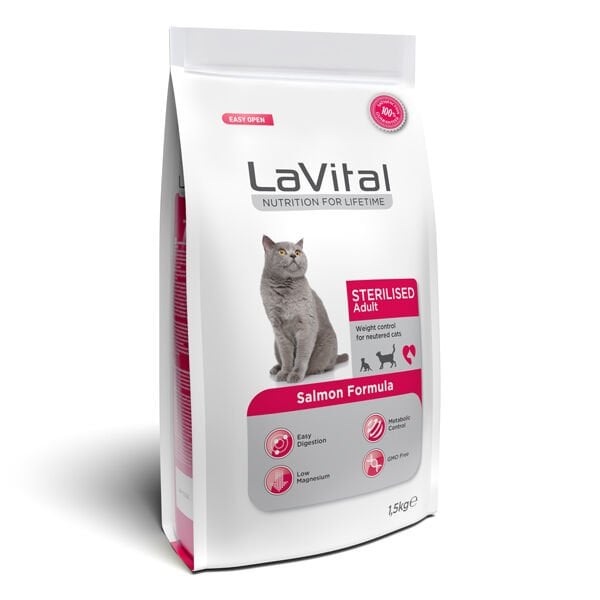 Lavital 1,5 Kg Sterilised Somonlu Kısırlaştırılmış | Kısırlaştırılmış Kedi Maması
