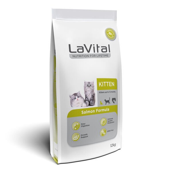 Lavital 12 Kg Kitten Somonlu Yavru | Yavru Kedi Kuru Maması