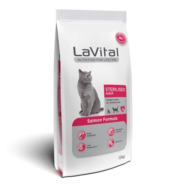 Lavital 12 Kg Sterilised Somonlu | Kısırlaştırılmış Kedi Maması