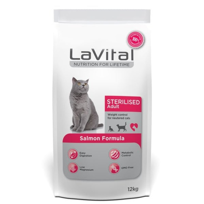 Lavital 12 Kg Sterilised Somonlu | Kısırlaştırılmış Kedi Maması