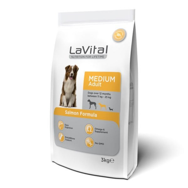 Lavital 3 Kg Orta Irk Somonlu Yetişkin | Yetişkin Köpek Kuru Maması Lavital 3 Kg Orta Irk Somonlu Yetişkin | Yetişkin Köpek Kuru Maması