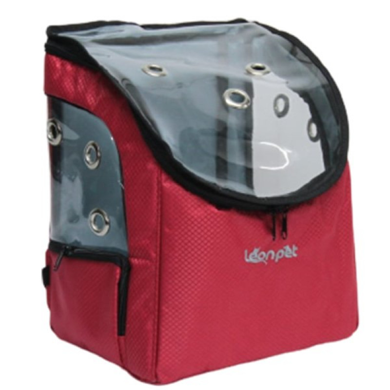 Leon Pet 22x28x36h Cm Şeffaf Sırt Taşıma Çantası Kırmızı | Kedi Taşıma Çantası Leon Pet 22x28x36h Cm Şeffaf Sırt Taşıma Çantası Kırmızı | Kedi Taşıma Çantası