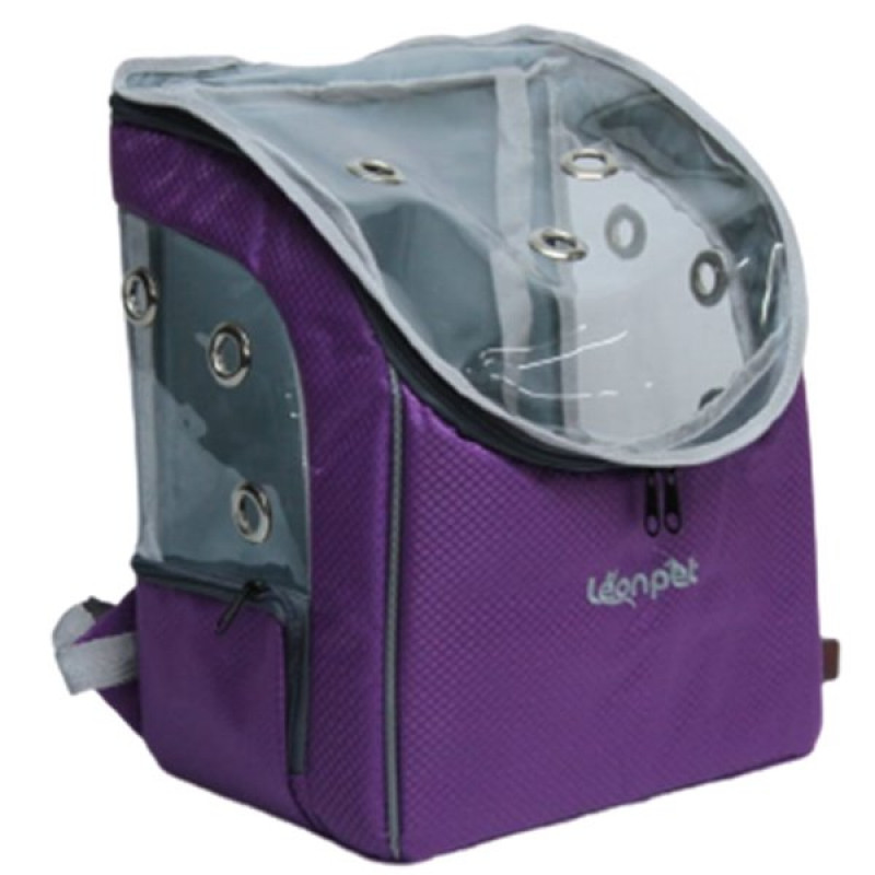 Leon Pet 22x28x36h Cm Şeffaf Sırt Taşıma Çantası Mor | Kedi Taşıma Çantası Leon Pet 22x28x36h Cm Şeffaf Sırt Taşıma Çantası Mor | Kedi Taşıma Çantası