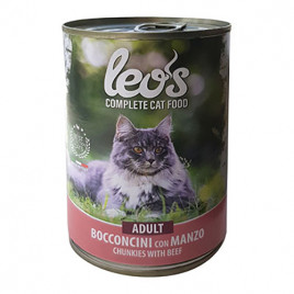 Leo's 12 Adet Adult Chunkies with Beef 415 Gr | Sığır Etli Yaş Kedi Maması Leo's 12 Adet Adult Chunkies with Beef 415 Gr | Sığır Etli Yaş Kedi Maması