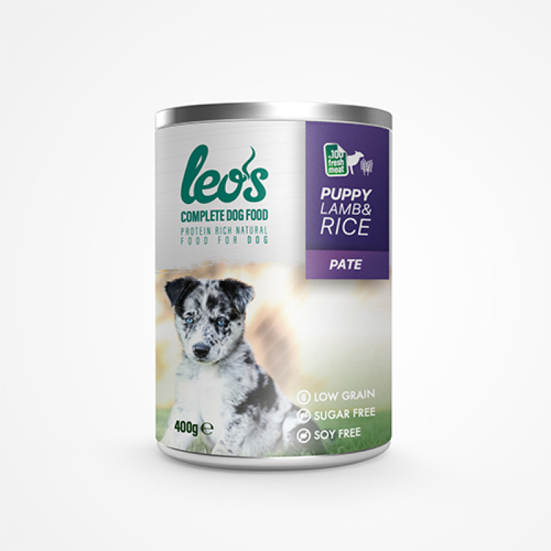 Leo's 12 Adet Puppy Pate Lamb & Rice 400 Gr | Tavru Köpek Konservesi Leo's 12 Adet Puppy Pate Lamb & Rice 400 Gr | Tavru Köpek Konservesi