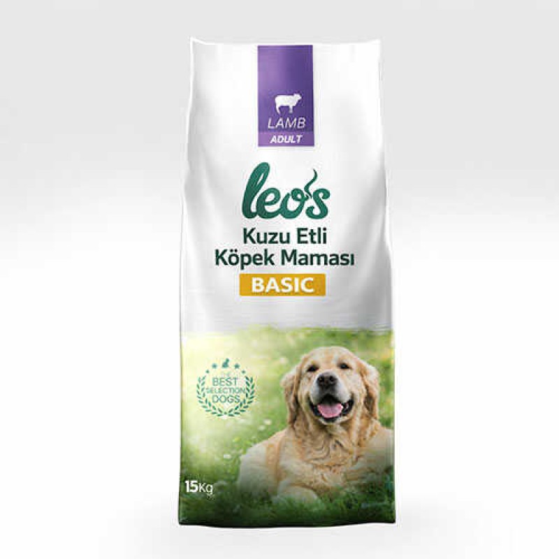 Leos Kuzu Etli Yetişkin Köpek Maması Basic 15 Kg