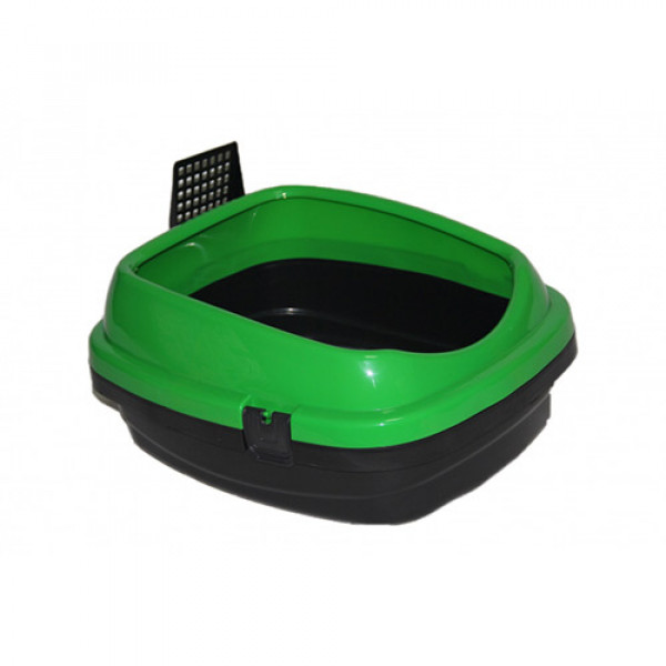 Pet Style 49,5x40x22 Cm Açık Kedi Tuvaleti Yeşil | Açık Kedi Tuvaleti