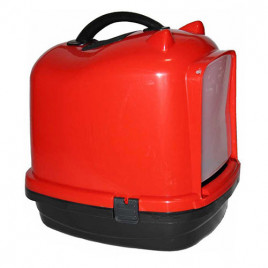 Pet Style Comfort Kapalı Kedi Tuvaleti Kırmızı | Filtresiz Kapalı Kedi Tuvaleti Pet Style Comfort Kapalı Kedi Tuvaleti Kırmızı | Filtresiz Kapalı Kedi Tuvaleti