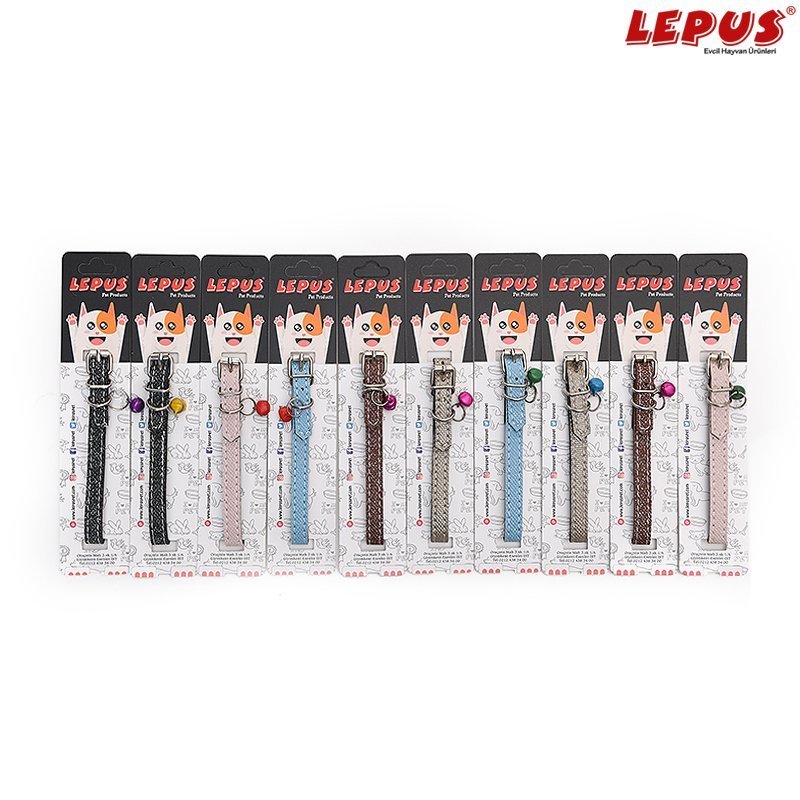 Lepus 10x30 cm Boyun Tasması Deri Simli 10 Lu Paket | Kedi Boyun Tasması Lepus 10x30 cm Boyun Tasması Deri Simli 10 Lu Paket | Kedi Boyun Tasması