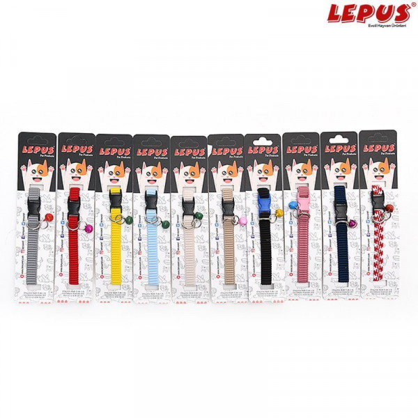 Lepus 10x30 cm Boyun Tasması Elastik 10 Lu Paket | Kedi Boyun Tasması
