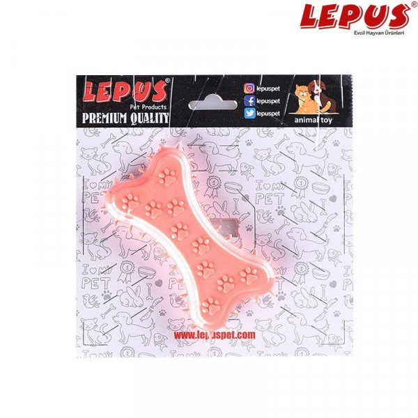 Lepus 11x6h cm Ağız ve Diş Sağlığı İçin Küçük Kemik Oyuncak Turuncu | Köpek Çiğneme