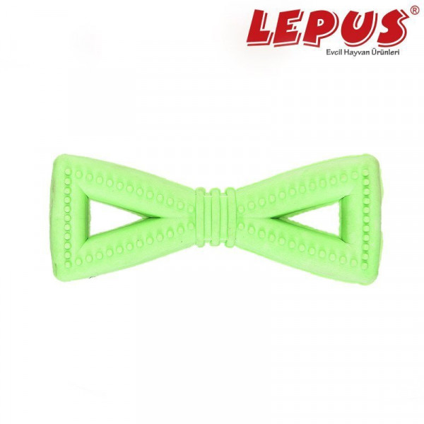 Lepus 12,5x5h cm Ağız ve Diş Sağlığı İçin İkili Üçgen OyuncakYeşil | Köpek Çiğneme