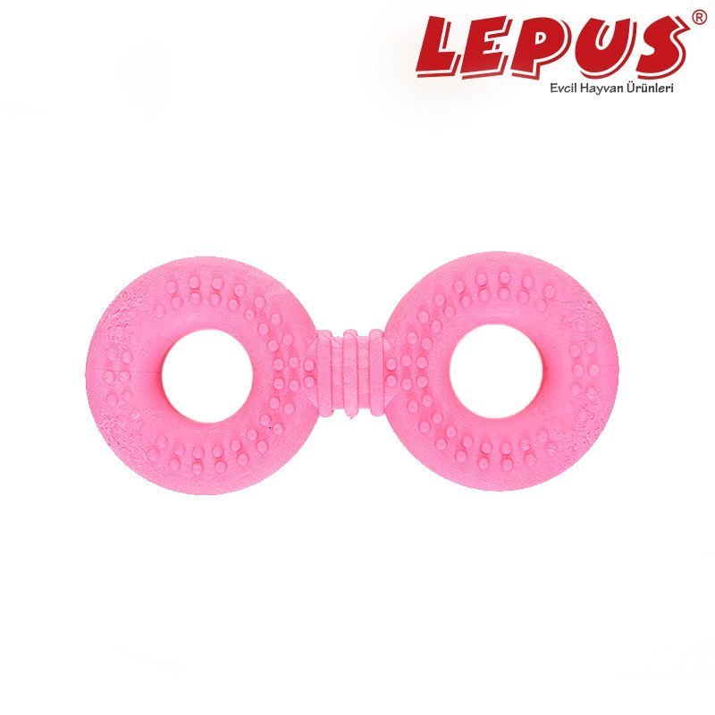 Lepus 12x6h cm Ağız ve Diş Sağlığı İçin İkili Halka Oyuncak Pembe | Köpek Çiğneme Lepus 12x6h cm Ağız ve Diş Sağlığı İçin İkili Halka Oyuncak Pembe | Köpek Çiğneme