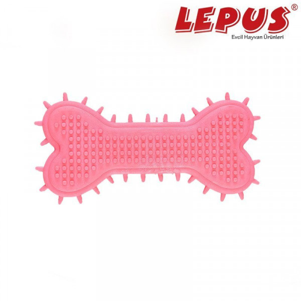 Lepus 13x7h cm Ağız ve Diş Sağlığı İçin Büyük Kemik Oyuncak Pembe | Köpek Çiğneme