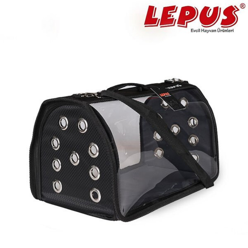 Lepus 25*40*25h cm Şeffaf Fly Bag Çanta Siyah Medium | Köpek Taşıma Çantası Ve Kafes Lepus 25*40*25h cm Şeffaf Fly Bag Çanta Siyah Medium | Köpek Taşıma Çantası Ve Kafes