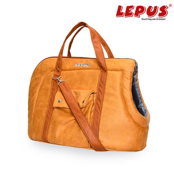 Lepus 25*40*33h cm Açık Taşıma Çantası Hardal | Köpek Taşıma Çantası Ve Kafes