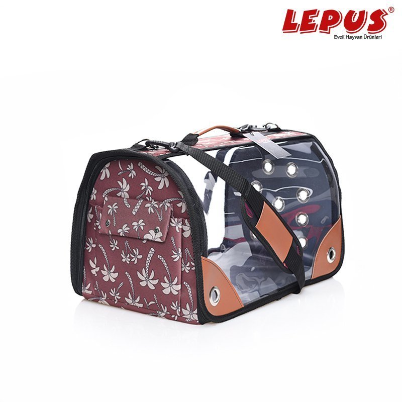 Lepus 25x40x25h cm Şeffaf Fly Bag Palmiye Kahve M | Köpek Taşıma Çantası Ve Kafes Lepus 25x40x25h cm Şeffaf Fly Bag Palmiye Kahve M | Köpek Taşıma Çantası Ve Kafes