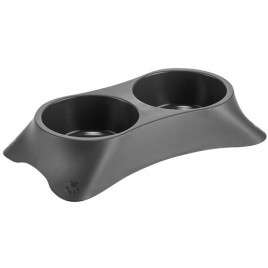 2X250 ml Kyane Mama ve Su Kabı Antrasit | Plastik Mama Ve Su Kabı 2X250 ml Kyane Mama ve Su Kabı Antrasit | Plastik Mama Ve Su Kabı