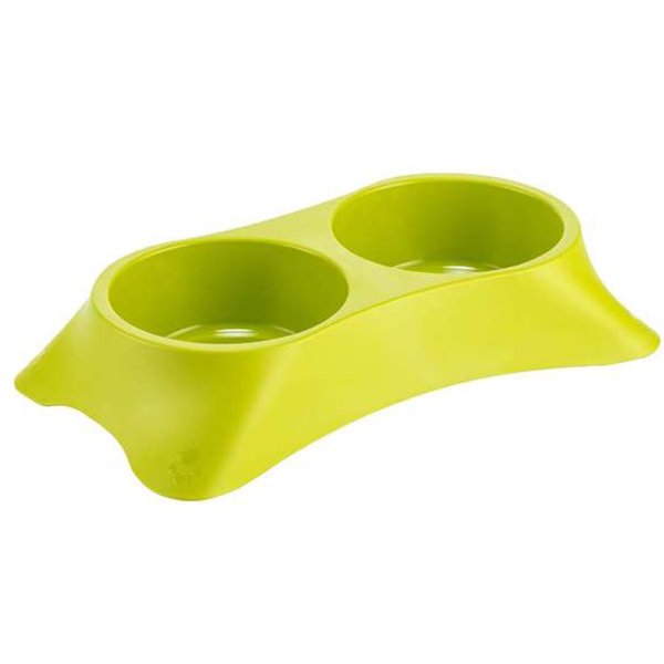 Lepus 2X250 ml Kyane Mama ve Su Kabı  Yeşil | İkili Mama Ve Su Kabı