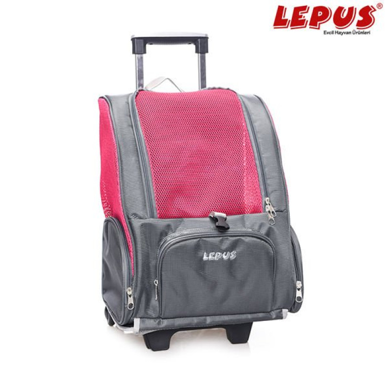 Lepus 35*30*50h cm Tekerlekli Sırt Çantası Gri | Köpek Taşıma Çantası Ve Kafes Lepus 35*30*50h cm Tekerlekli Sırt Çantası Gri | Köpek Taşıma Çantası Ve Kafes