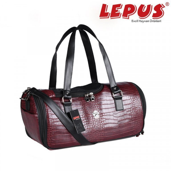 Lepus 3x23x46h cm Duffle Çanta Bordo | Kedi Taşıma Çantası