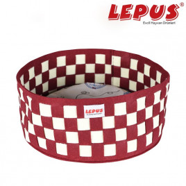 40x17h cm Örgü Yatak Bordo | Kumaş Köpek Yatağı 40x17h cm Örgü Yatak Bordo | Kumaş Köpek Yatağı