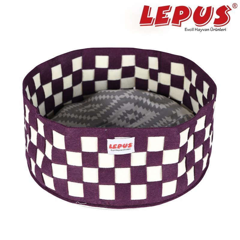 Lepus 40x17h cm Örgü Yatak Mor | Kumaş Köpek Yatağı Lepus 40x17h cm Örgü Yatak Mor | Kumaş Köpek Yatağı