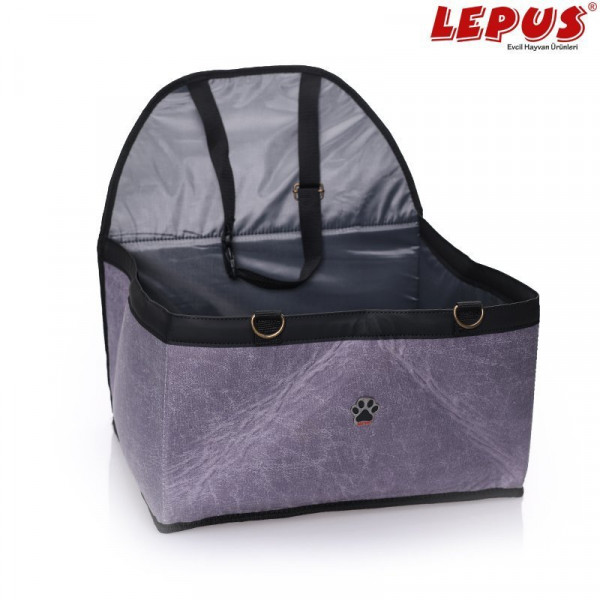 Lepus 40x32x25h cm Pet Araç Koltuğu Lavanta | Kedi Araba Aksesuarı