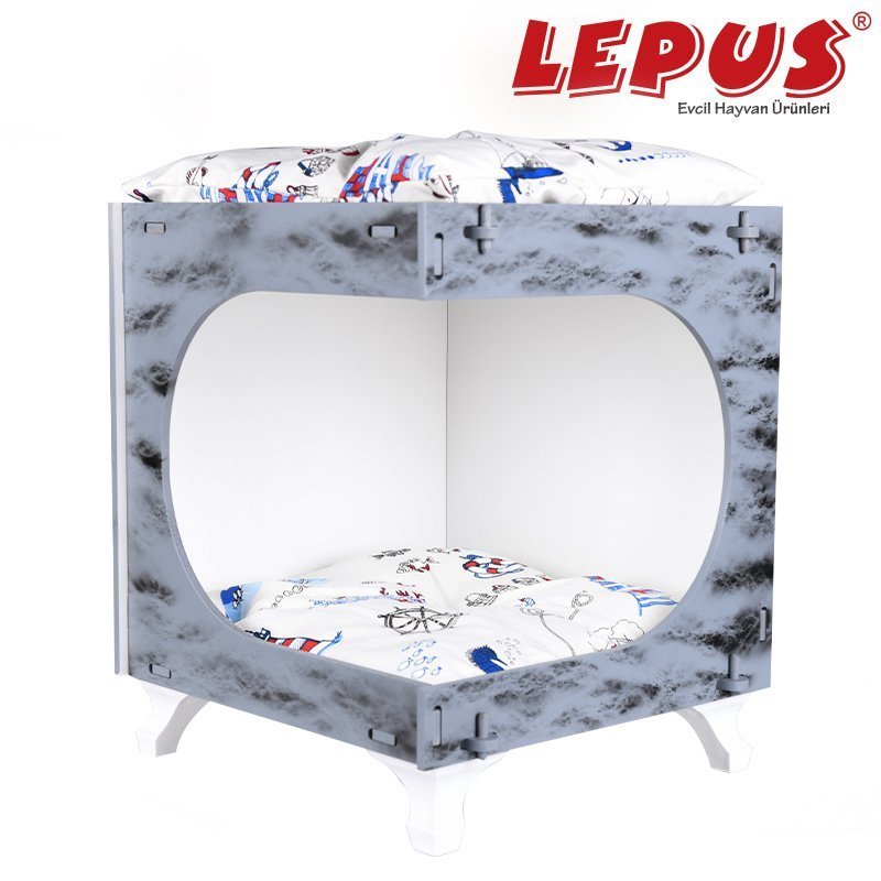 Lepus 40x45x50h cm Küp Max Yuva Gri | Yuvalı Köpek Yatağı Lepus 40x45x50h cm Küp Max Yuva Gri | Yuvalı Köpek Yatağı