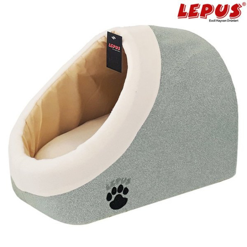 Lepus 45x45x35h Cm Alaska Yatak Açık Yeşil | Yuvalı Köpek Yatağı