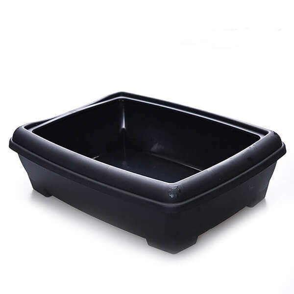 Lepus 495x380x140 mm Relax Tuvalet Antrasit | Açık Kedi Tuvaleti