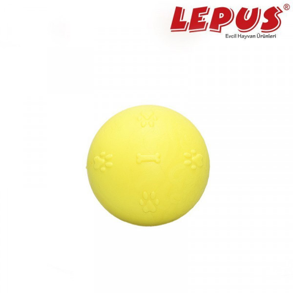Lepus 5 cm Ağız ve Diş Sağlığı İçin Küçük Top Oyuncak Sarı | Köpek Çiğneme