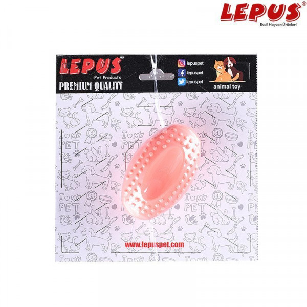 Lepus 5 cm Ağız ve Diş Sağlığı İçin Oval Top Oyuncak Turuncu | Köpek Çiğneme