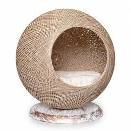 50x17h cm Küre Yuva Ekru | Yuvalı Köpek Yatağı 50x17h cm Küre Yuva Ekru | Yuvalı Köpek Yatağı