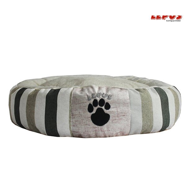 Lepus 57x16 Cm Yumuşak Dolgulu Peluş Simit Yatak Yeşil | Peluş Kedi Yatağı