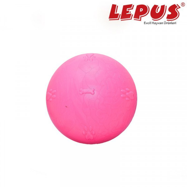 Lepus 6,5 cm Ağız ve Diş Sağlığı İçin Büyük Top Oyuncak Pembe | Köpek Çiğneme