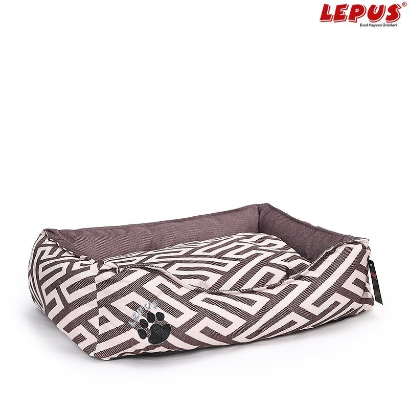 Lepus 75x60x24h cm Premium Yatak Kahverengi L | Kumaş Köpek Yatağı Lepus 75x60x24h cm Premium Yatak Kahverengi L | Kumaş Köpek Yatağı
