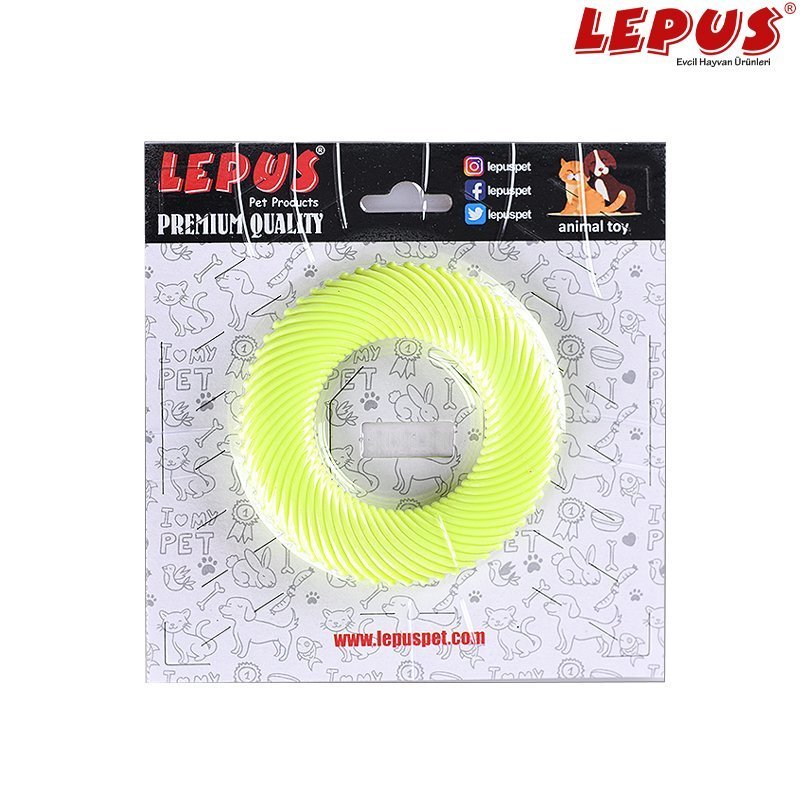 Lepus 9x9h cm Ağız ve Diş Sağlığı İçin Simit Oyuncak Sarı | Köpek Çiğneme Lepus 9x9h cm Ağız ve Diş Sağlığı İçin Simit Oyuncak Sarı | Köpek Çiğneme