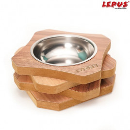 Prizma Ahşap Mama Kabı Tekli | Metal Mama Ve Su Kabı Prizma Ahşap Mama Kabı Tekli | Metal Mama Ve Su Kabı