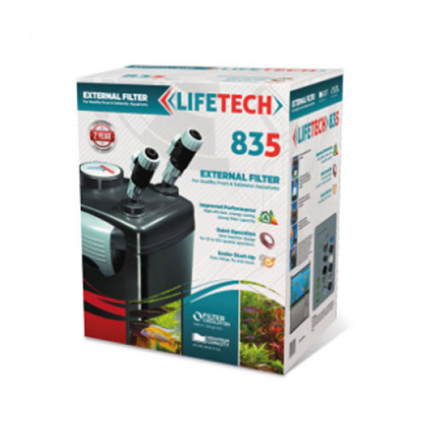Lifetech Filtre Siyah Kova İçi Dolu 1000 L/H | Akvaryum Filtresi