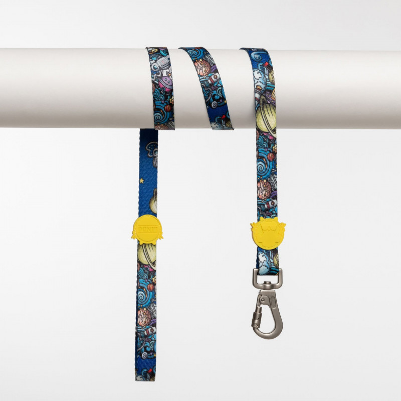 Lindo Dogs Apollo Köpek Gezdirme Kayışı Mavi/Sarı Small