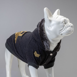 Army General Sweatshirt Köpek Kıyafeti Antrasit Beden 3