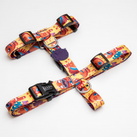 Gingerman H Tipi Köpek Göğüs Tasması Turuncu Large