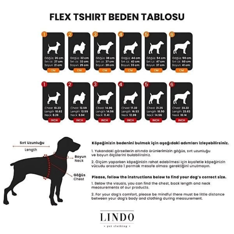 Lindo Dogs Good Vibes Only Flex Köpek Kıyafeti Tshirt Mavi Beden 1