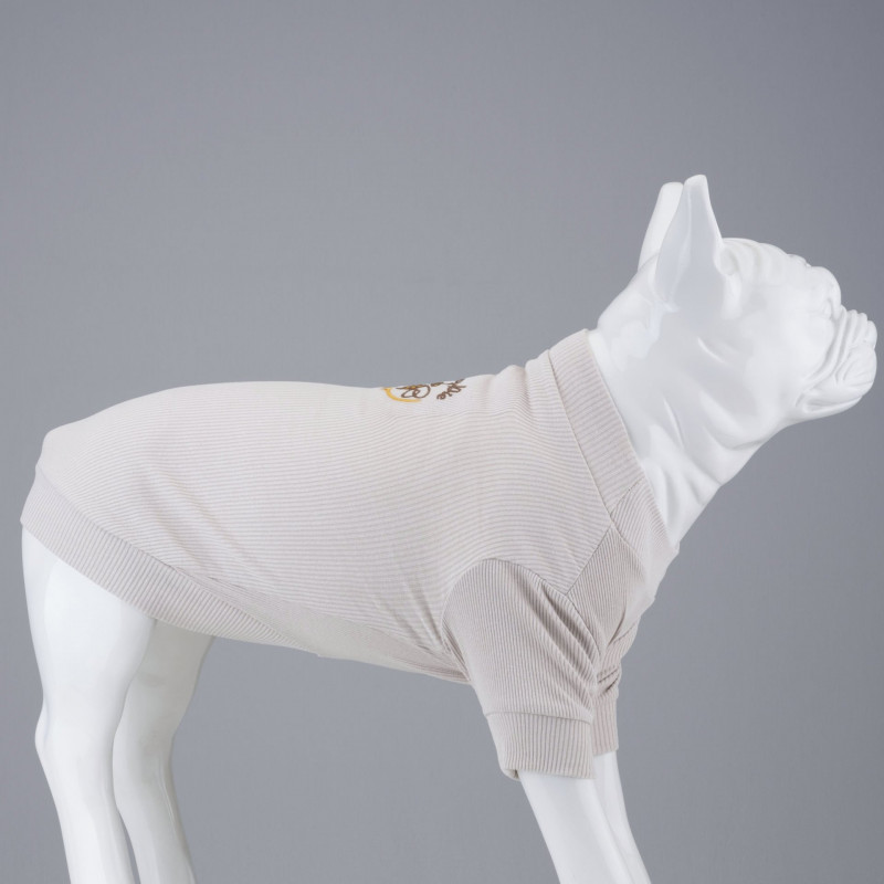 Lindo Dogs Honey Pie Köpek Kıyafeti Tshirt Krem Beden 4