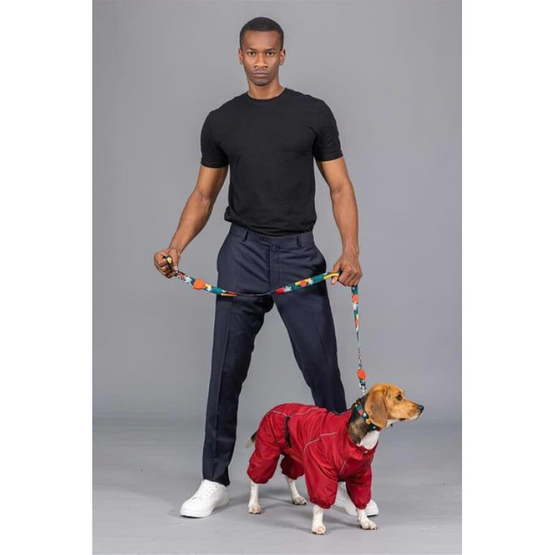 Lindo Dogs Quattro Nova Köpek Yağmurluğu Kırmızı Beden 4