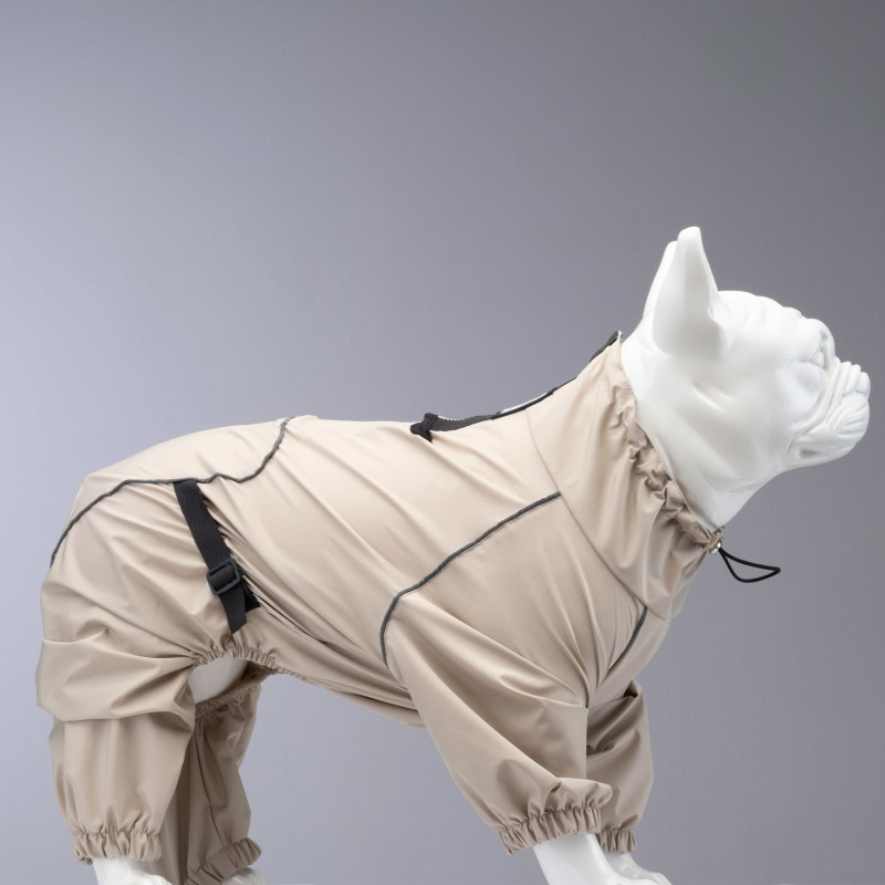 Lindo Dogs Quattro Sirius Köpek Yağmurluğu Bej Beden 4
