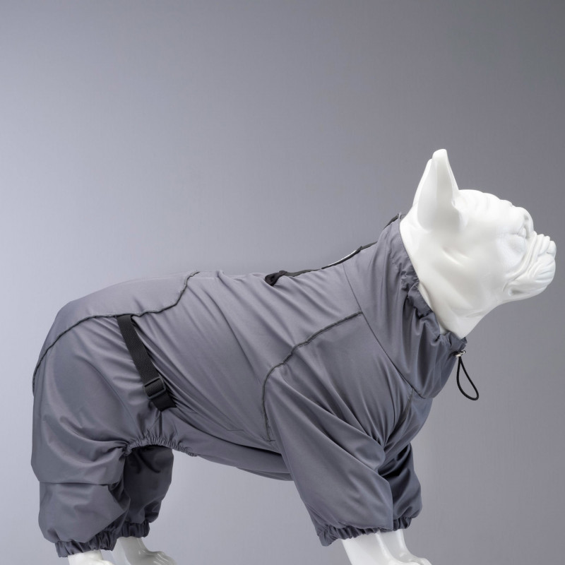 Lindo Dogs Quattro Void Köpek Yağmurluğu Gri Beden 3