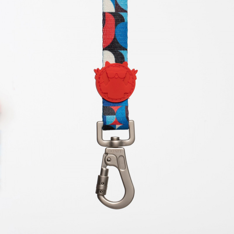Lindo Dogs Red Line Köpek Gezdirme Kayışı Kırmızı/Mavi Small