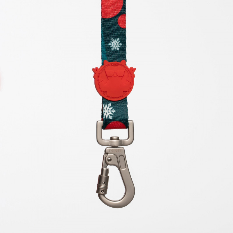 Lindo Dogs Reindeer Köpek Gezdirme Kayışı Kırmızı/Yeşil Tasması Large